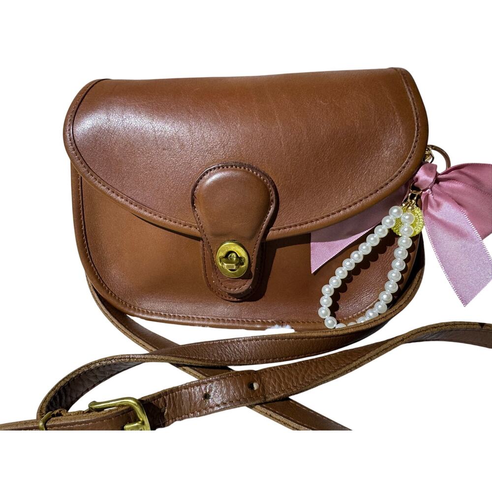 Vintage leather saddle bag - Picture 7 of 8